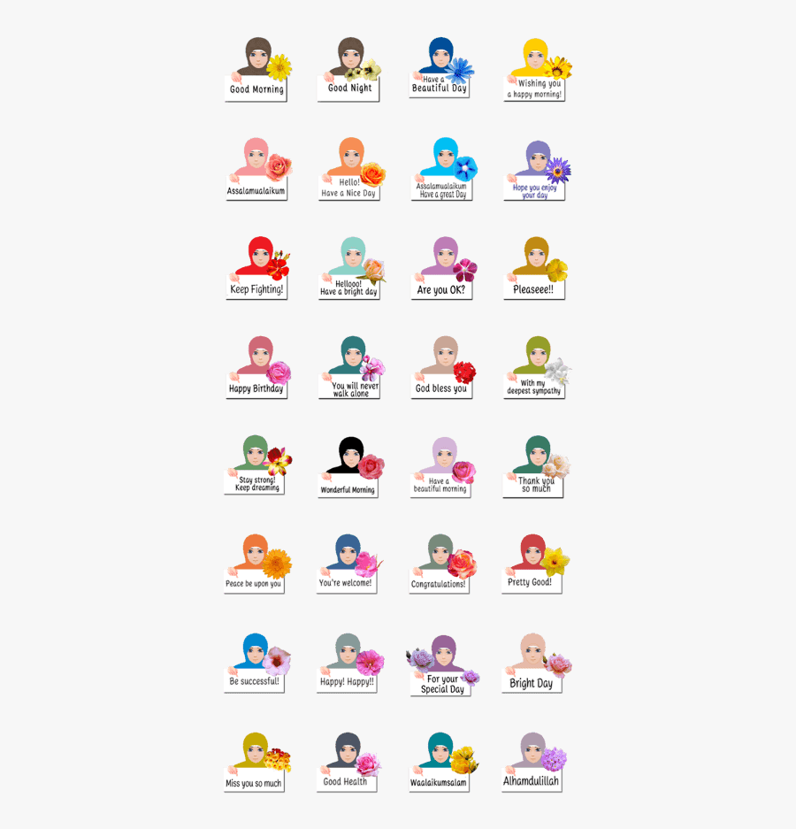 So Cute Hijab Girl - Circle, Transparent Clipart