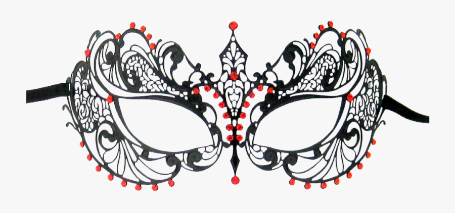 Black Series Laser Cut Metal Venetian Pretty Masquerade - Metal Masquerade Masks, Transparent Clipart