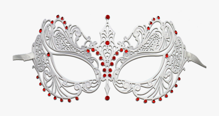 White Series Laser Cut Metal Venetian Pretty Masquerade - White Masquerade Mask Png, Transparent Clipart