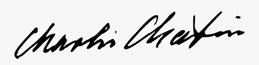 Charlie Chaplin Signature Clip Arts - Charlie Chaplin Signature, Transparent Clipart