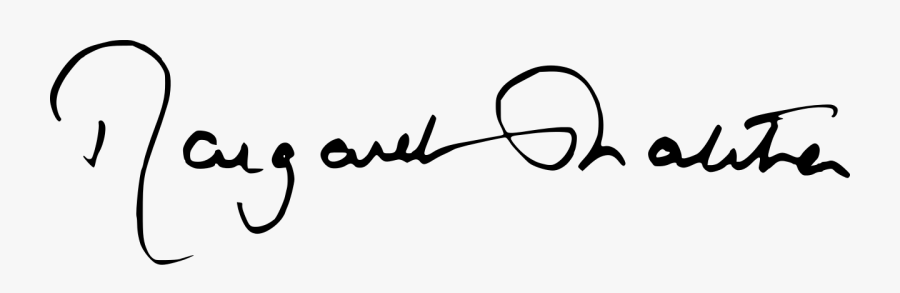 Autograph Margaret Thatcher, Transparent Clipart