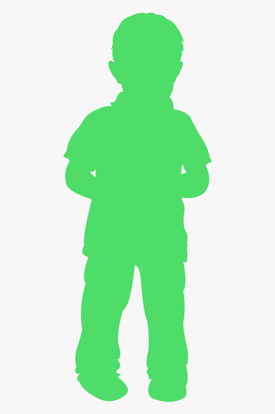 Toddler Boy Silhouette, Transparent Clipart