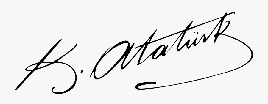 Transparent Atatürk Png - Ataturk Signature, Transparent Clipart