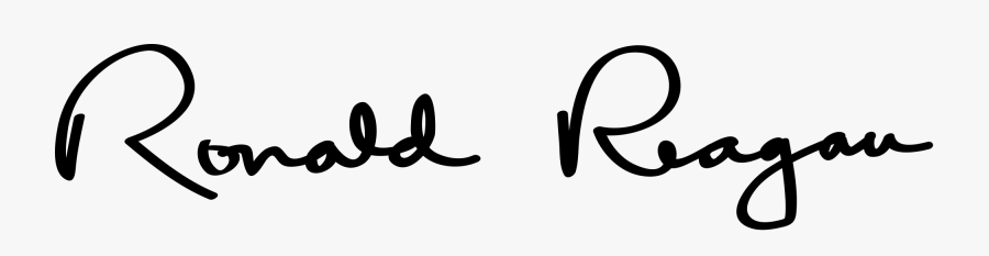Ronald Reagan Signature, Transparent Clipart