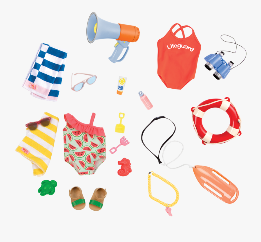 American Girl American Girl Logo Top Dance Leg Warmer - Our Generation Lifeguard Set, Transparent Clipart