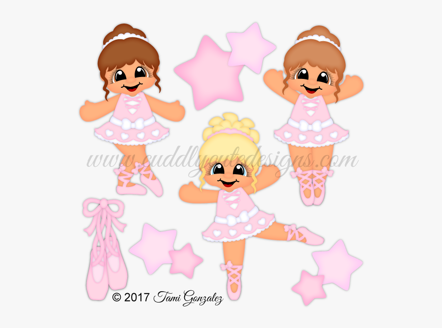 Ballerina Cuties, Transparent Clipart