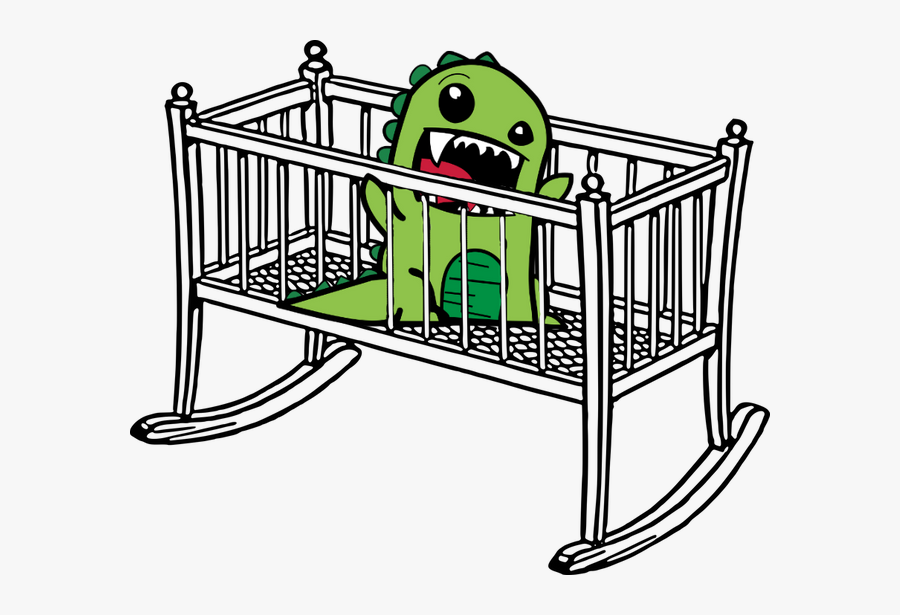 My Pet Dragon - Clip Art Of Crib, Transparent Clipart