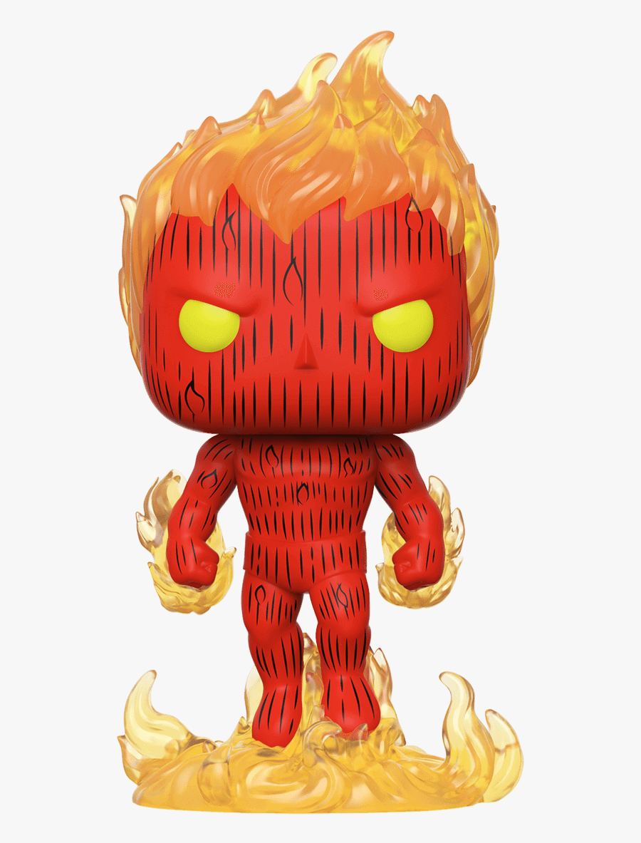 Marvel Fantastic Four Human Torch Pop Vinyl Figure - Funko Pop Marvel Fantastic Four, Transparent Clipart