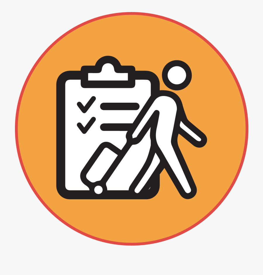 White Traveler Icon Png, Transparent Clipart