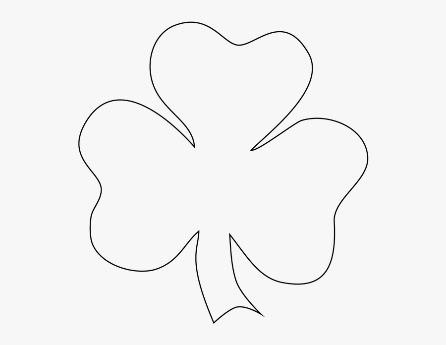 Printable St Patrick's Day Shamrock, Transparent Clipart