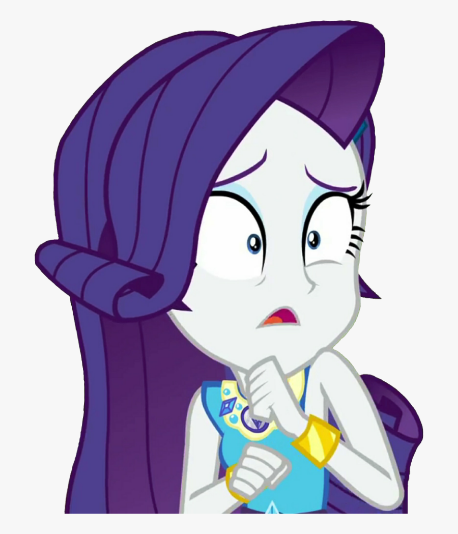 Scared Clipart Transparent - Rarity Equestria Girls 2018, Transparent Clipart