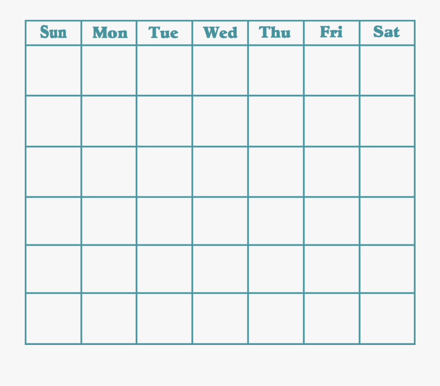 Clip Art Black And White Stock Blank Svg September - Calendario Agenda Para Imprimir, Transparent Clipart