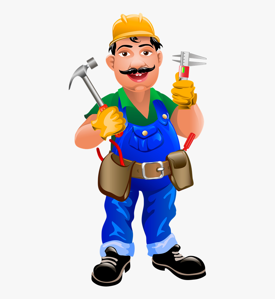 Image Plumber Clipart Plumer - Vaktmästare Tecknad, Transparent Clipart