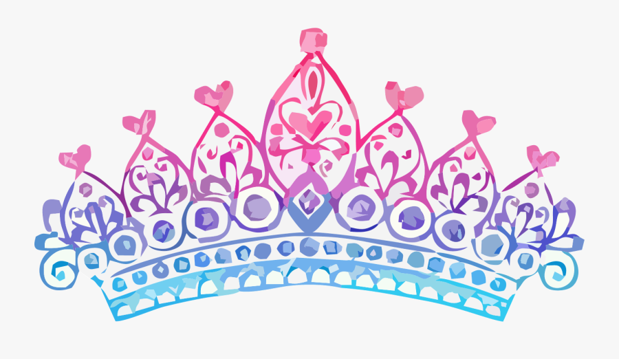 Crown Clip Design Hair - Tiara Clip Art, Transparent Clipart