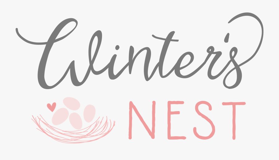 Winter"s Nest - Calligraphy, Transparent Clipart