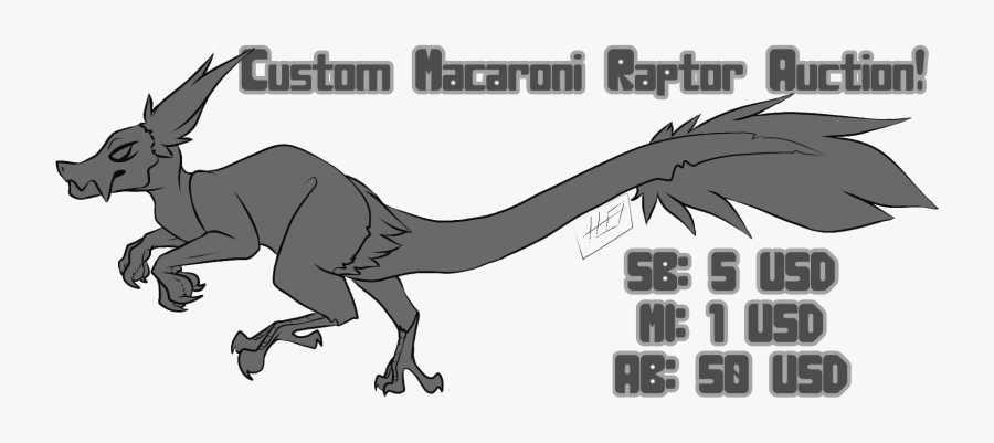 • Macaroni Raptor Custom • Closed • - Macaroni Raptor, Transparent Clipart