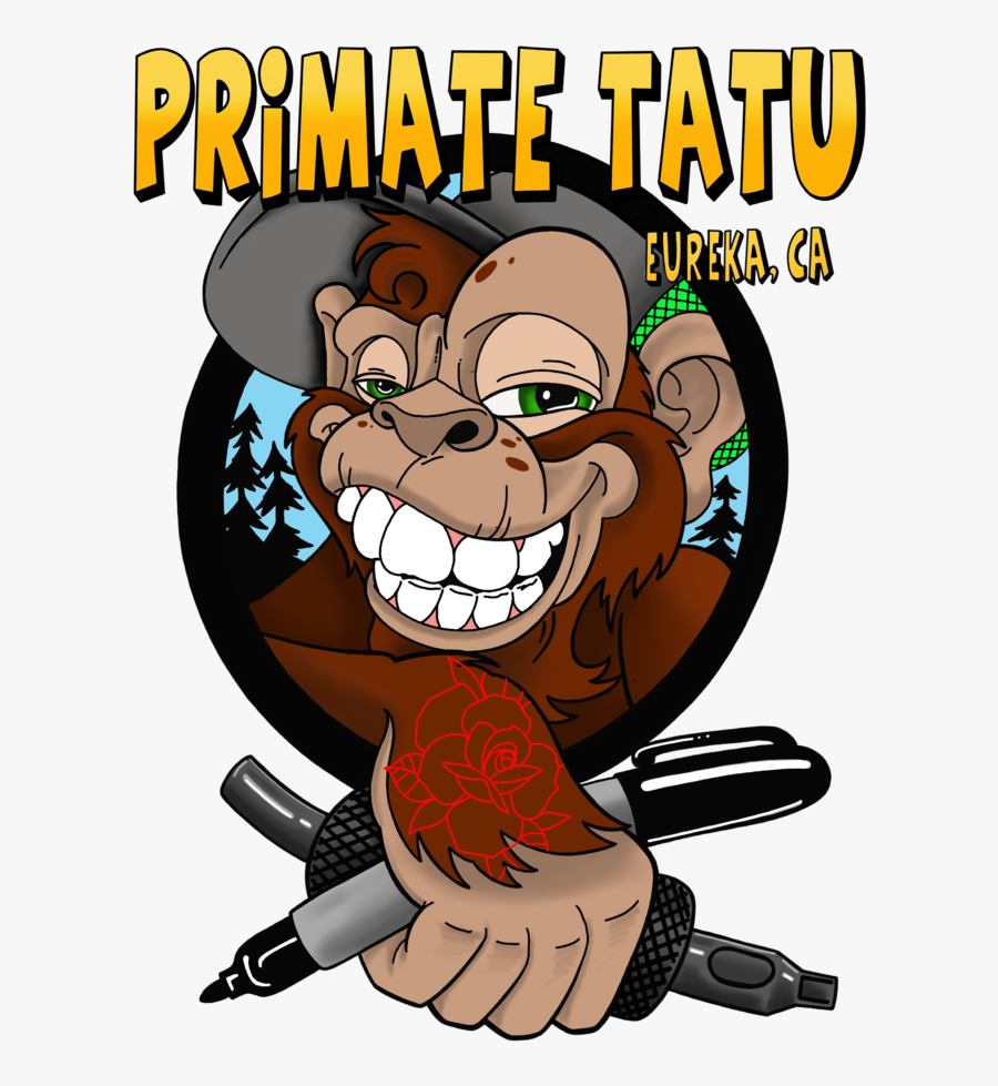 Logo Tattoo Primate, Transparent Clipart