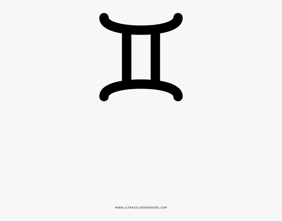 Gemini Coloring Page - Chair, Transparent Clipart