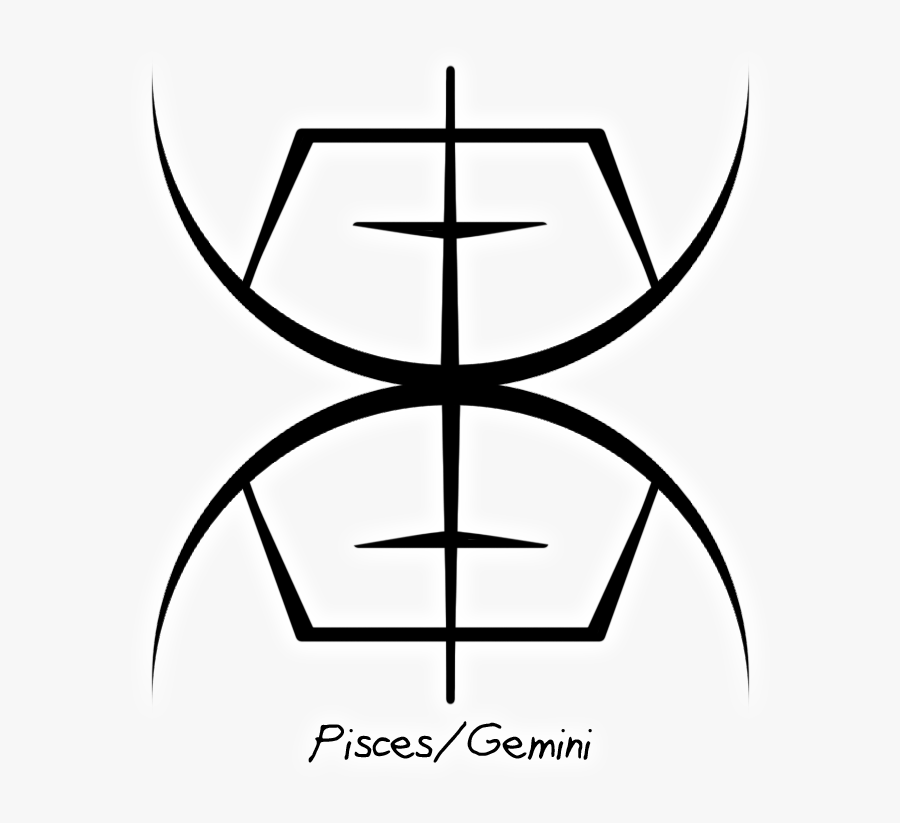 Pisces Gemini Sigil, Transparent Clipart