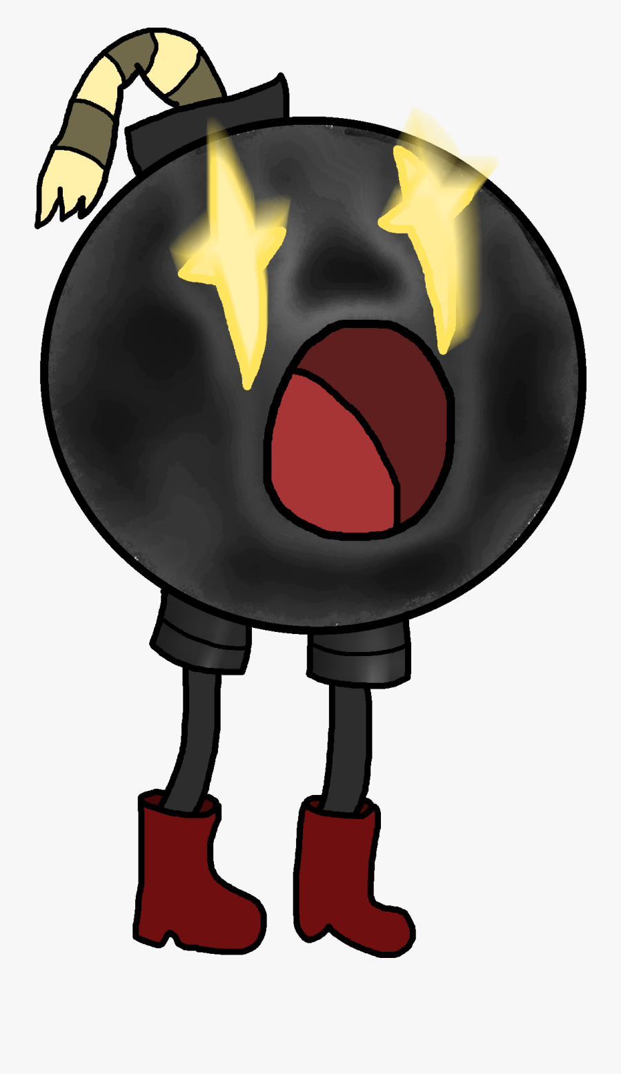 Paradigm Bomb With Legs - Bomb With Legs, Transparent Clipart