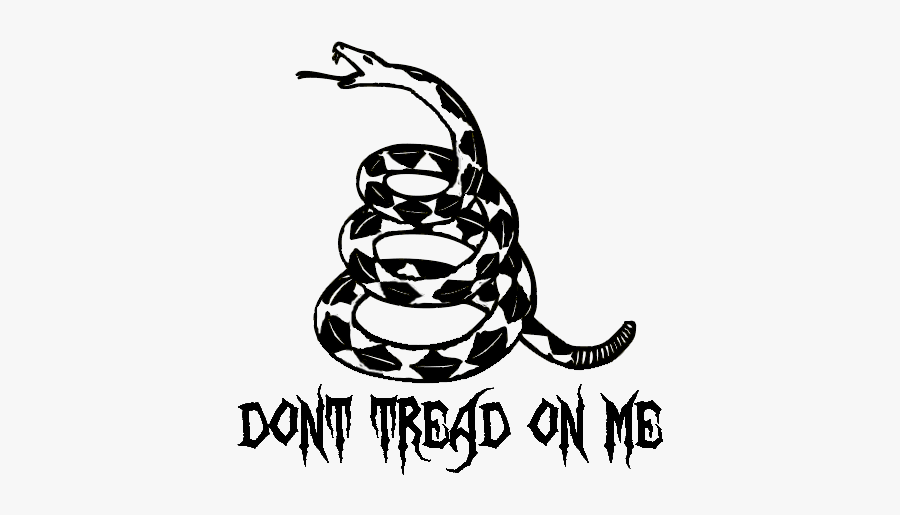 Don"t Tread On Me Snake Bumper Sticker - Dont Tread On Us, Transparent Clipart