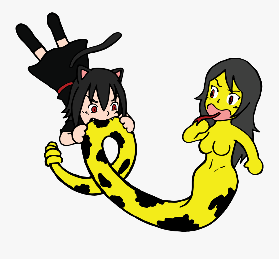 Yellow Vertebrate Cartoon Fictional Character Clip - Don T Tread On Me Anime, Transparent Clipart