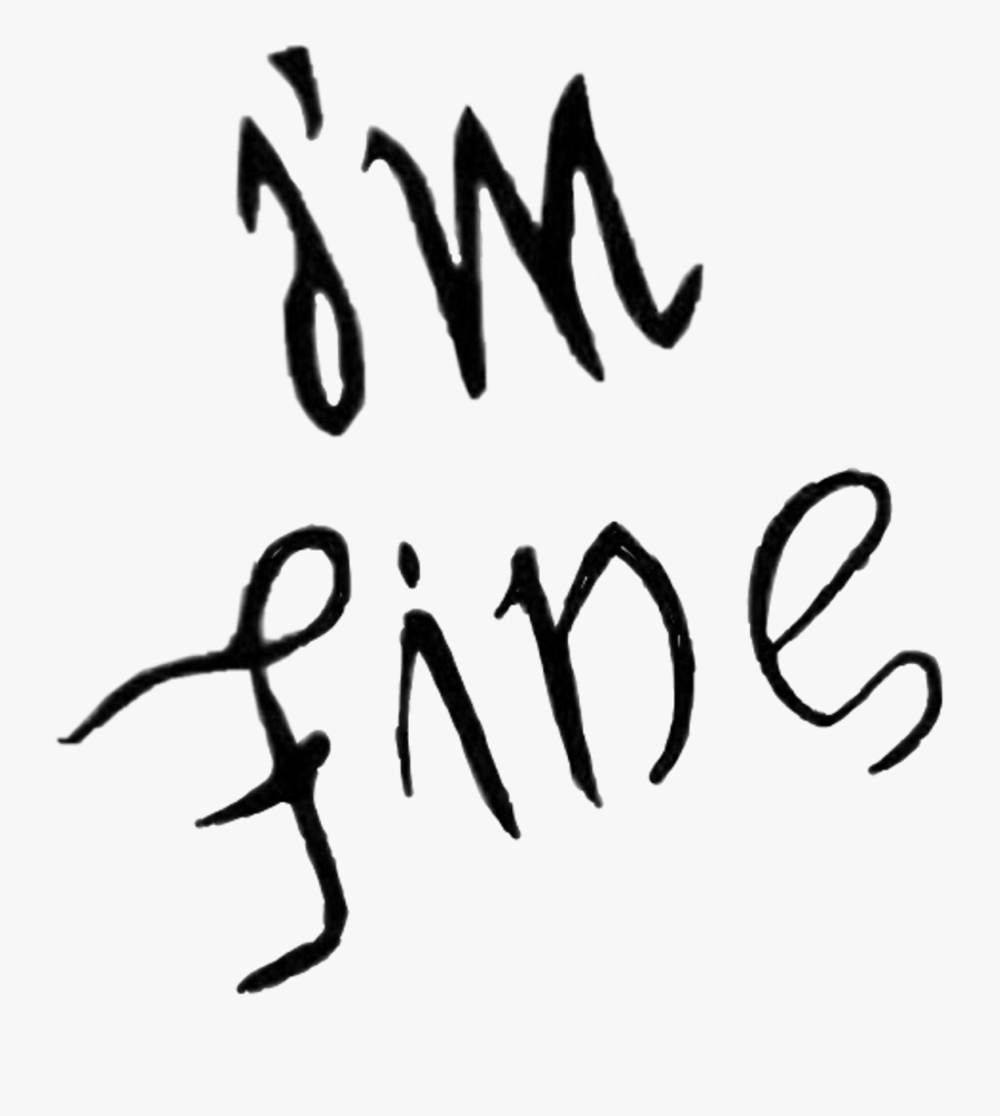 I M Ok Save Me Tattoo Clipart , Png Download - I M Fine Save Me Ambigram, Transparent Clipart