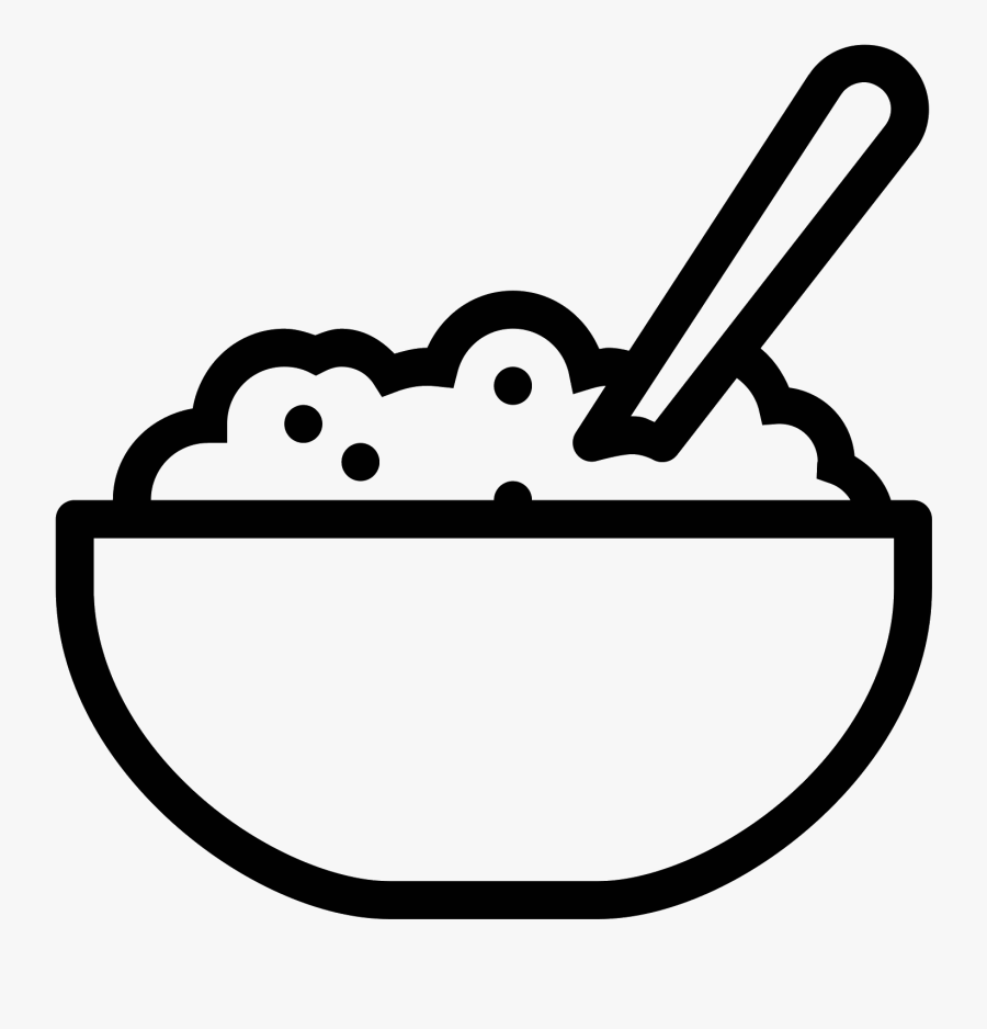 Bowl Transparent Porridge - Rice Bowl Vector Png, Transparent Clipart
