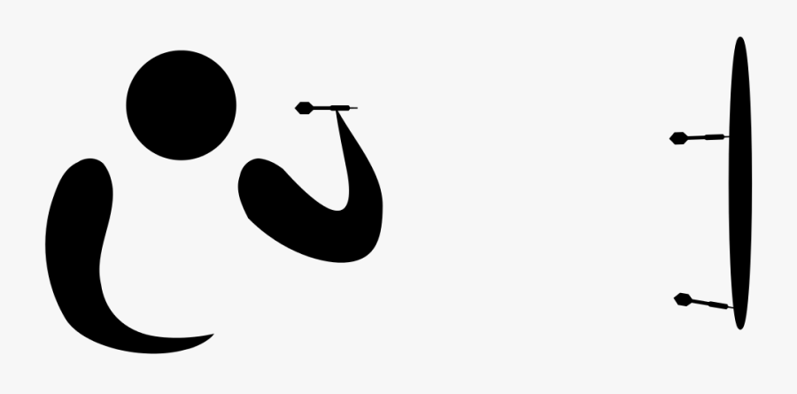 Darts Pictogram, Transparent Clipart