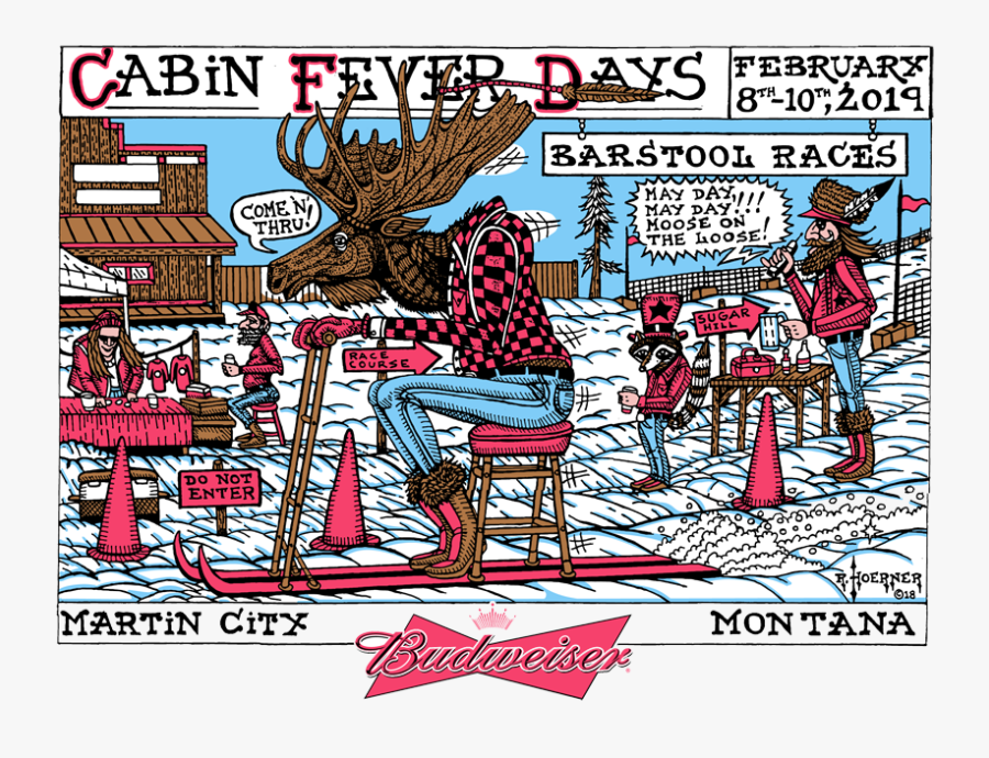 Cabin Fever Days & The World Famous Barstool Ski Races - Martin City Cabin Fever Days, Transparent Clipart