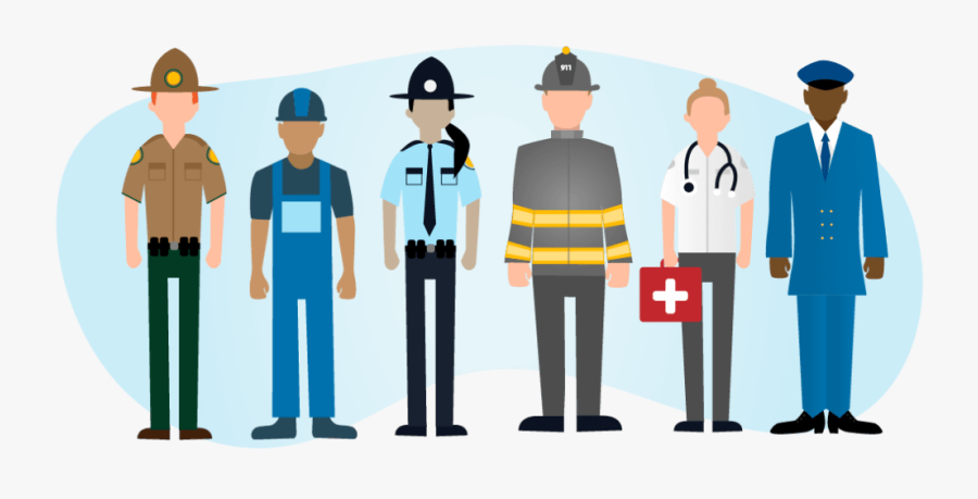 This Is An Image Of First Responders Who May Have Been - First Responders Cartoon, Transparent Clipart