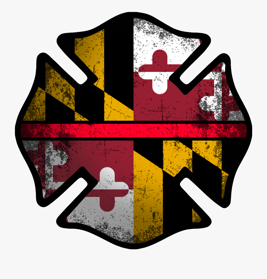 Maryland Flag And Seal, Transparent Clipart