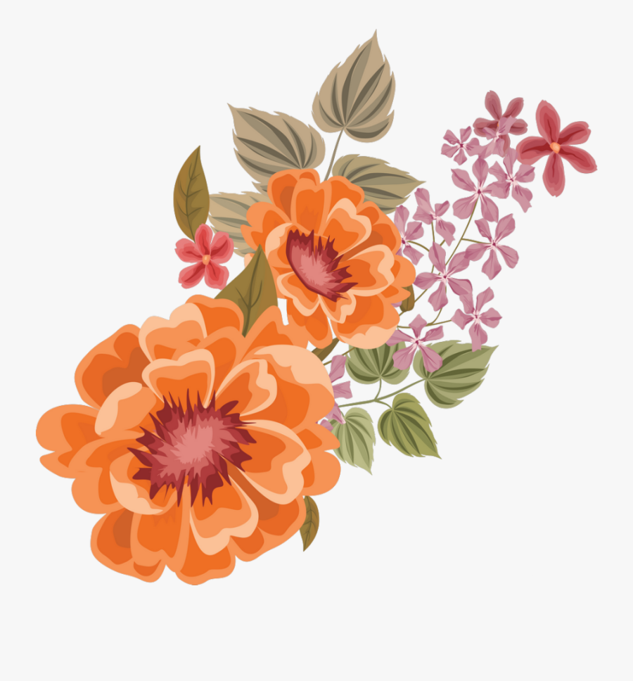 #mq #orange #flowers #flower #garden - Orange Flowers Graphic, Transparent Clipart