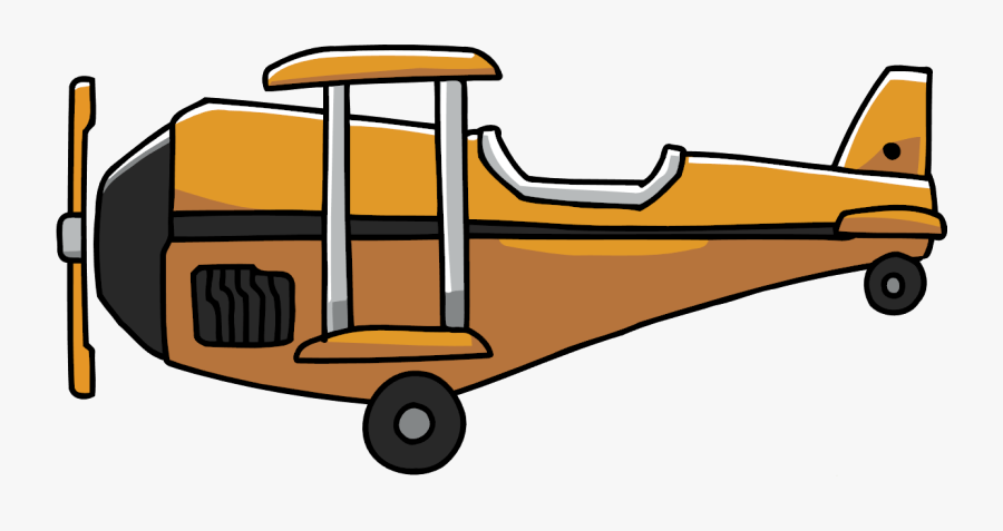 Biplane - Scribblenauts Biplane, Transparent Clipart