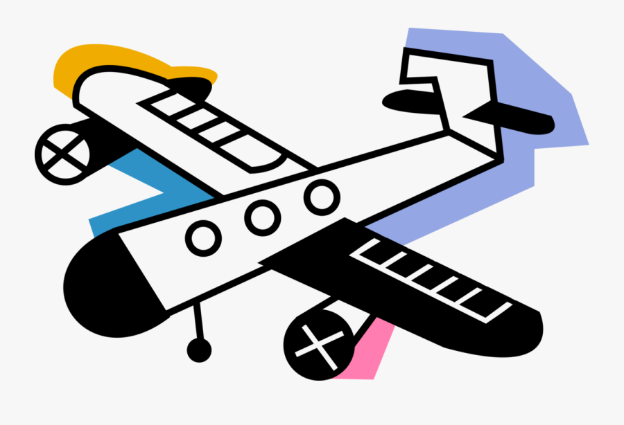 Vector Illustration Of Commercial Airline Passenger - Boeing-stearman Model 75, Transparent Clipart