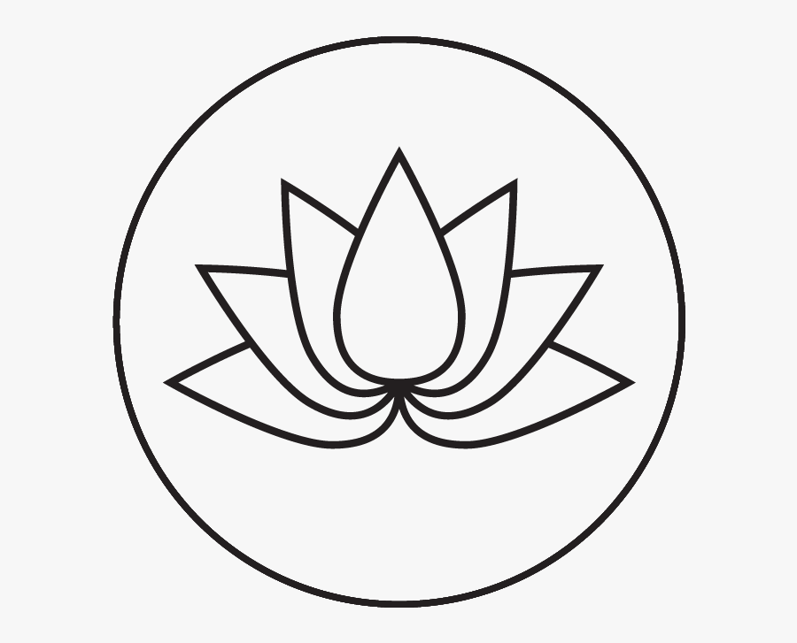 Massage Icon Lotus Flower - Simple Easy Coloring Pages, Transparent Clipart