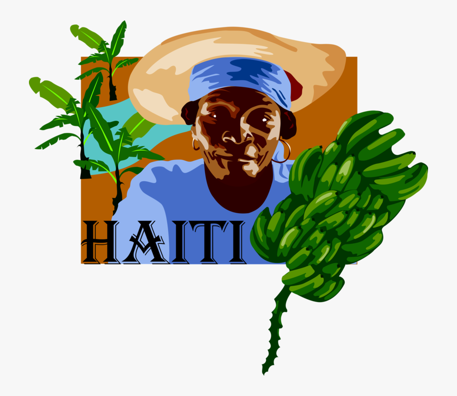 Vector Illustration Of Haiti Postcard Design With Haitian - Haiti Clipart, Transparent Clipart