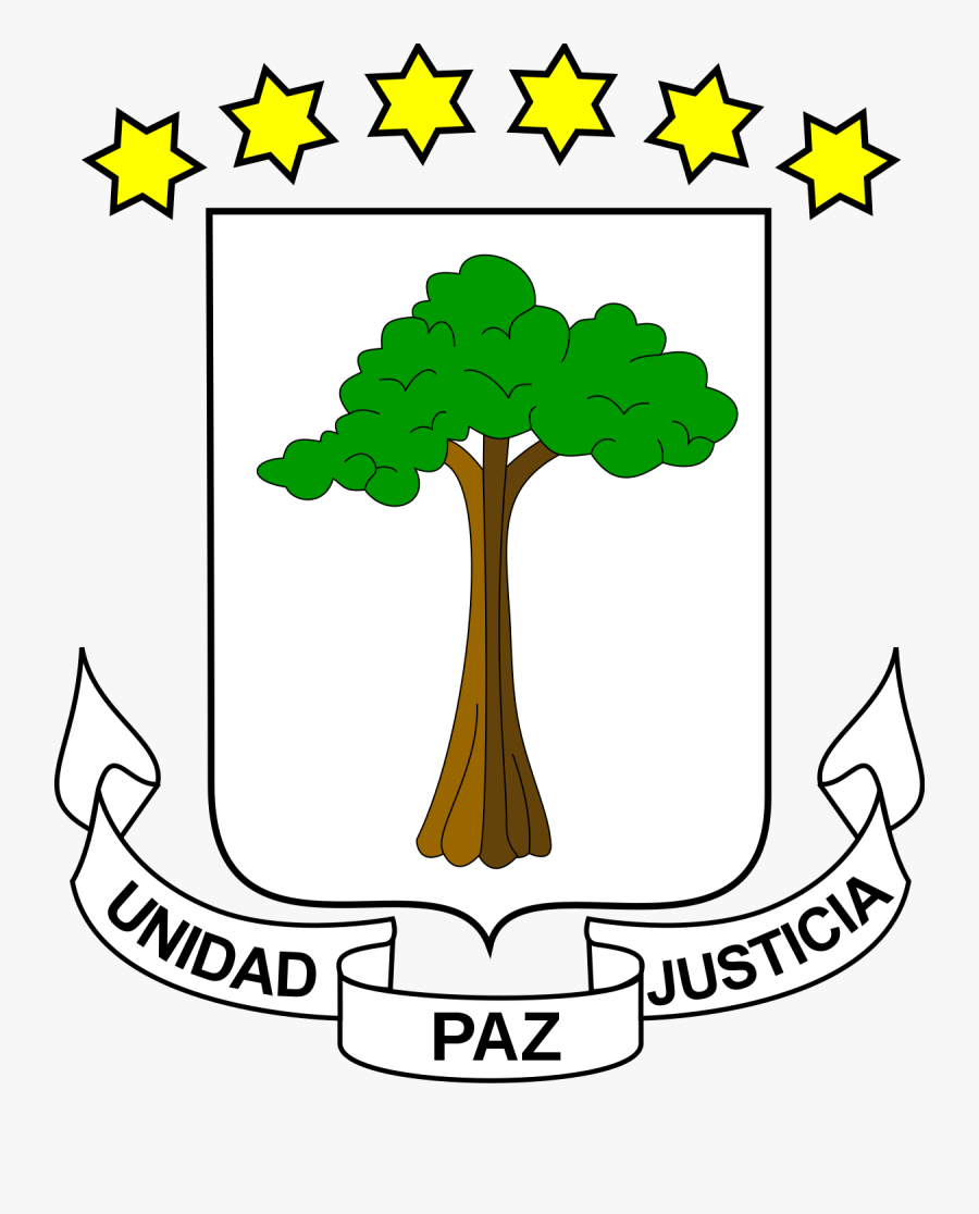 Equatorial Guinea Flag Emblem, Transparent Clipart