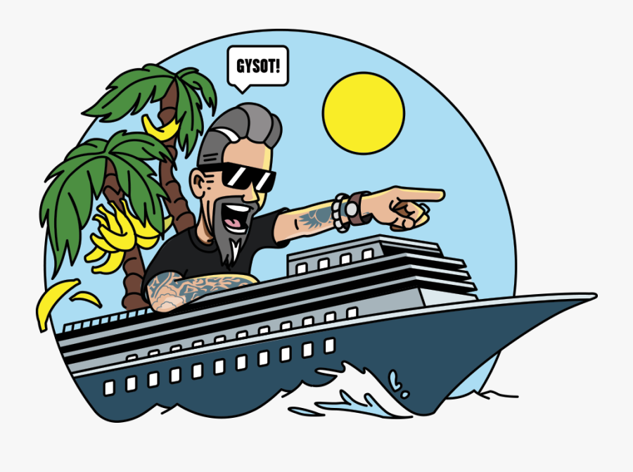 Fast Cruise Ship Cartoon, Transparent Clipart
