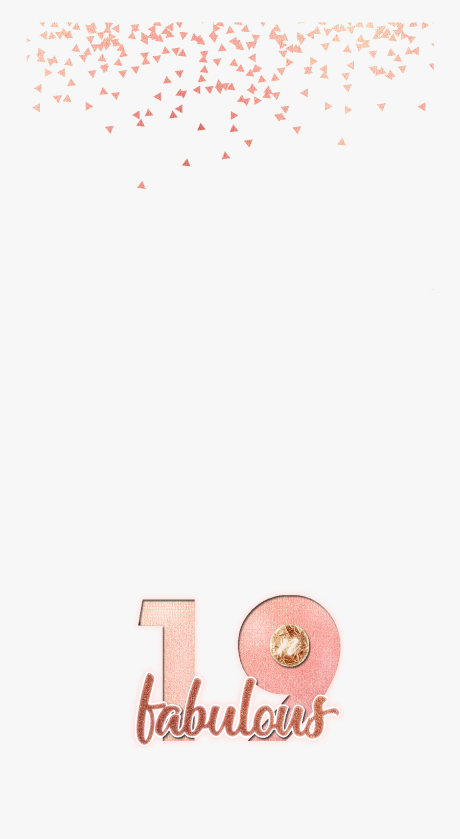 Clip Art Birthday Geofilter - Copper, Transparent Clipart