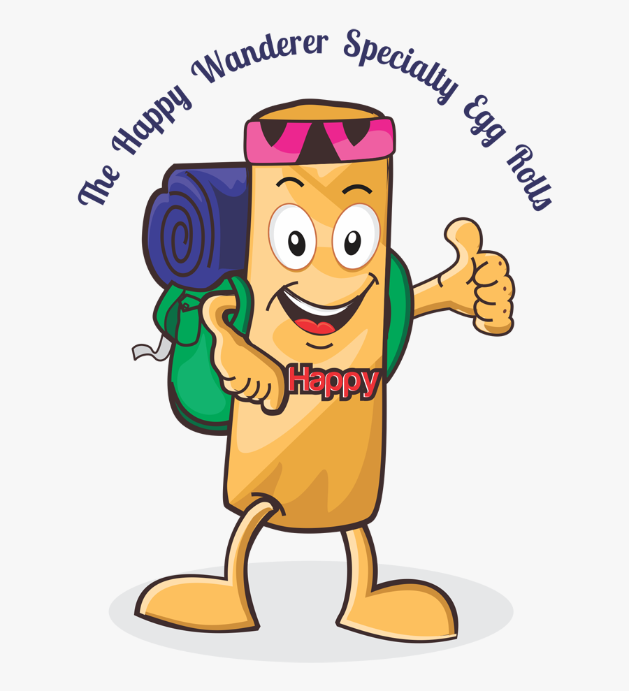 Logo Design By Esolz Technologies For The Happy Wanderer - Egg Roll Cartoon Png, Transparent Clipart