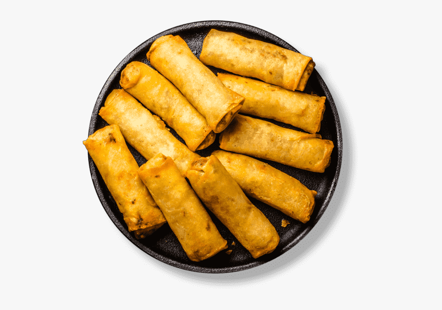 Transparent Spring Roll Png - Spring Rolls On Plate, Transparent Clipart