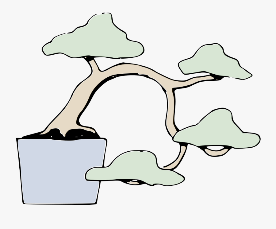 File - Bonsai Halbkaskaden-form - Svg - Bonsai Styles - Bonsai Styles, Transparent Clipart