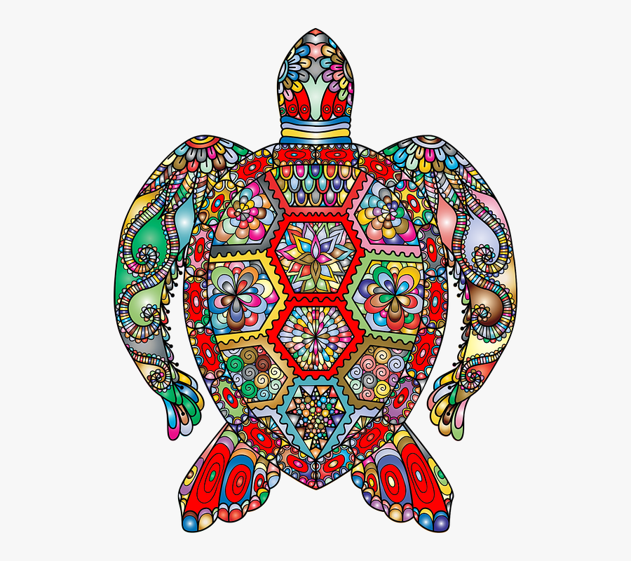 Download Sea Turtle, Floral, Flowers, Decorative, Ornamental ...