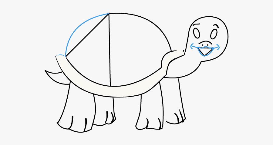 How To Draw Turtle - Cartoon, Transparent Clipart