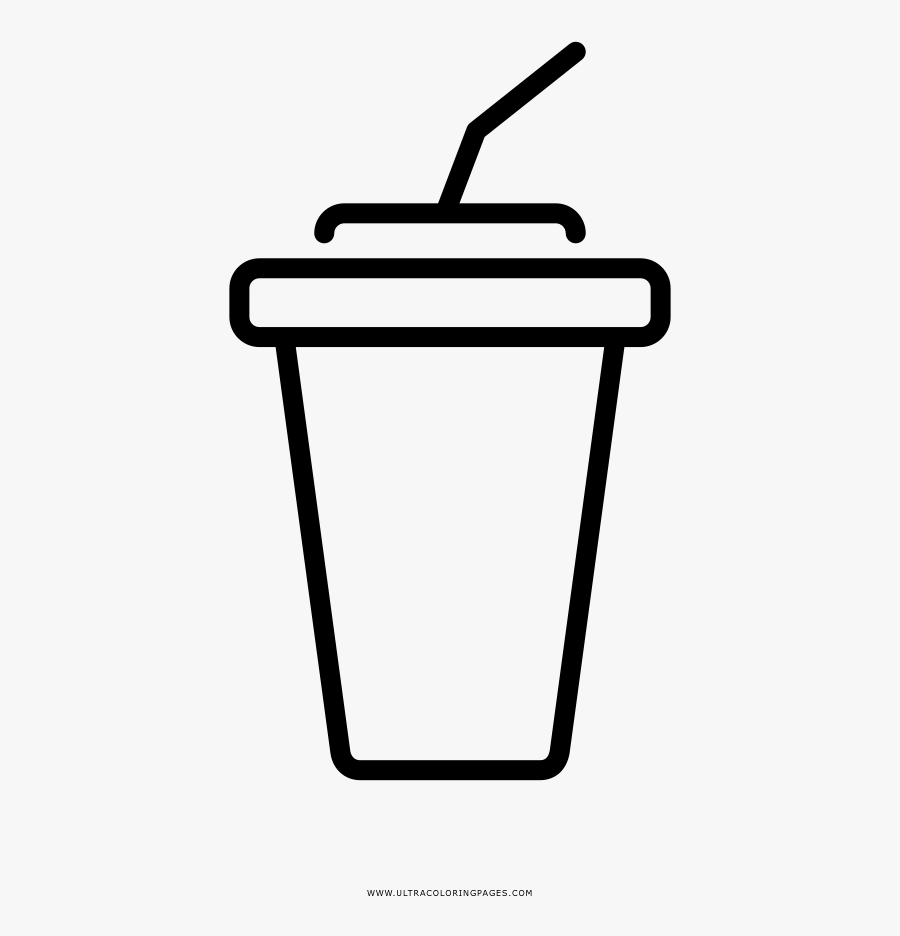 Soft Drink Coloring Page - Cesta De Mercado Logo, Transparent Clipart