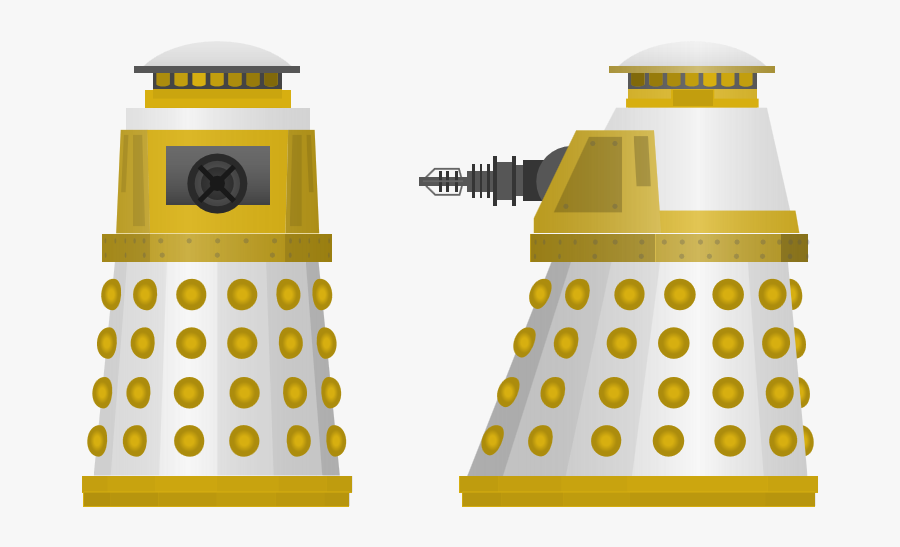18-1988 - White And Blue Dalek, Transparent Clipart