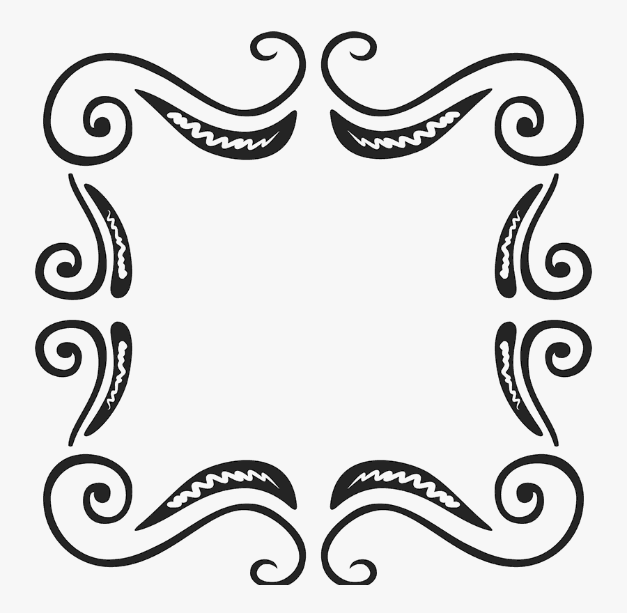 Ornate Square Rubber Stamp - Clip Art , Free Transparent Clipart