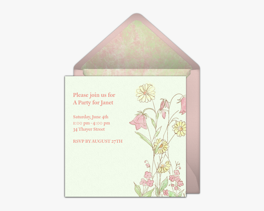 Clip Art Free Sketch Invitations We - Tulip, Transparent Clipart