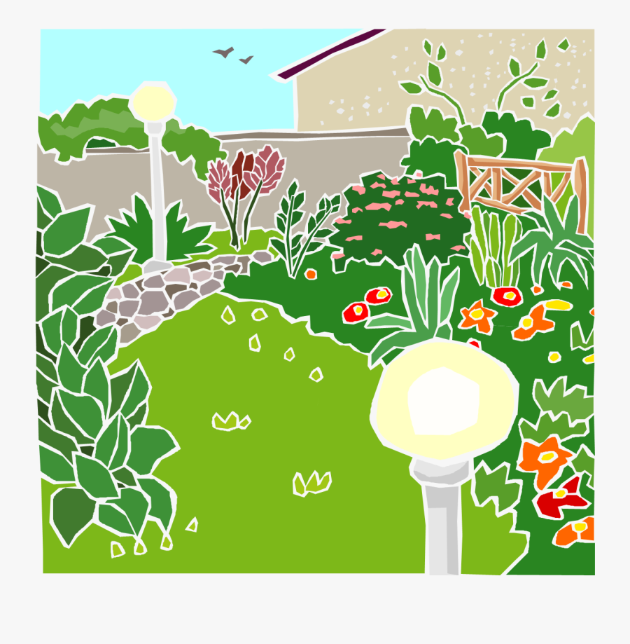 Gardenparty - Garden Of A House Clipart, Transparent Clipart